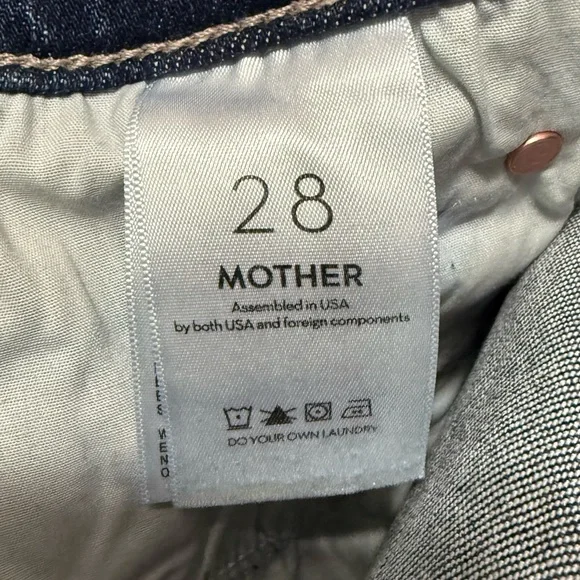 MOTHER The Mid Rise Dazzler Skimp Straight Leg Jeans - Picture 4 of 5